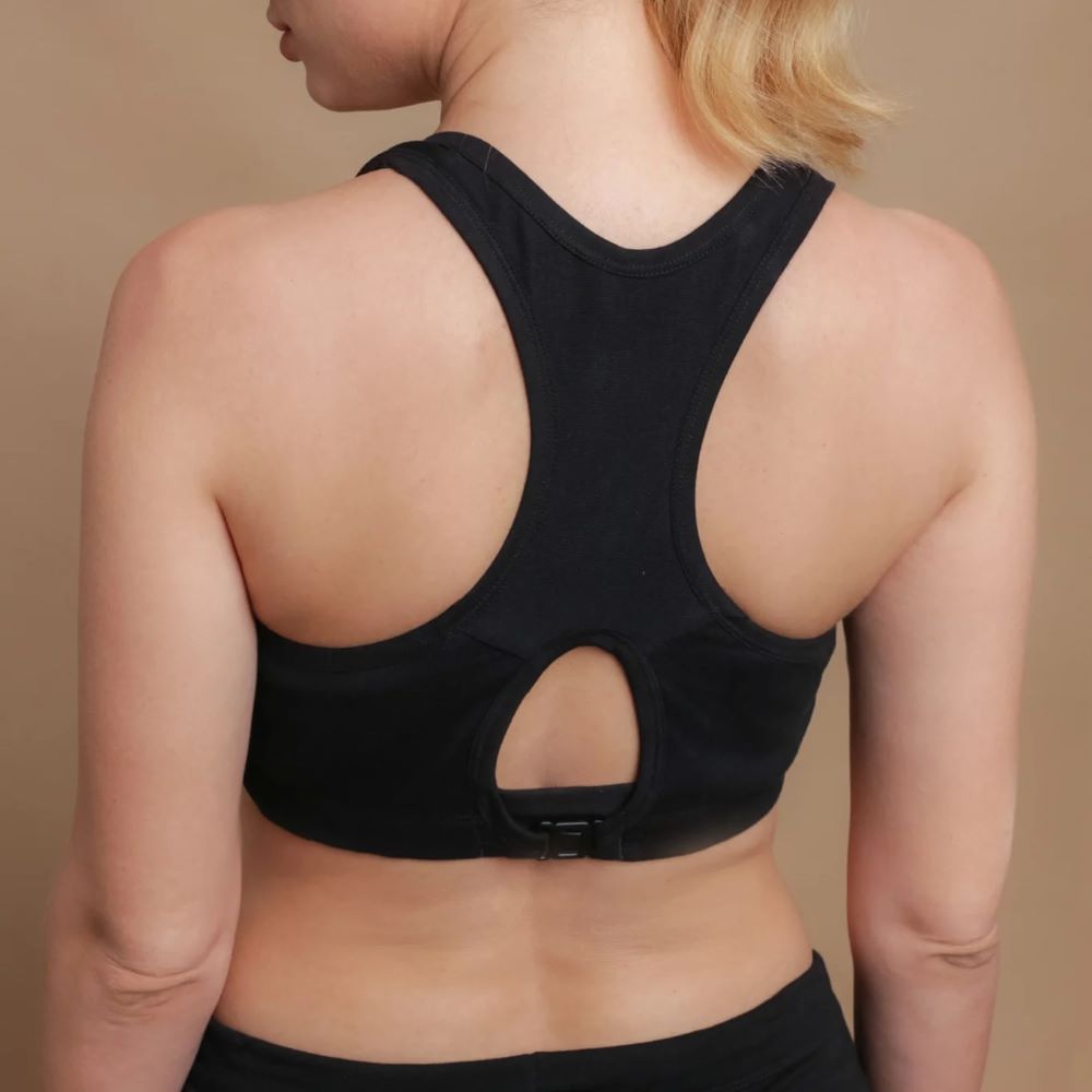 100% organic cotton racer back bra from Cottonique