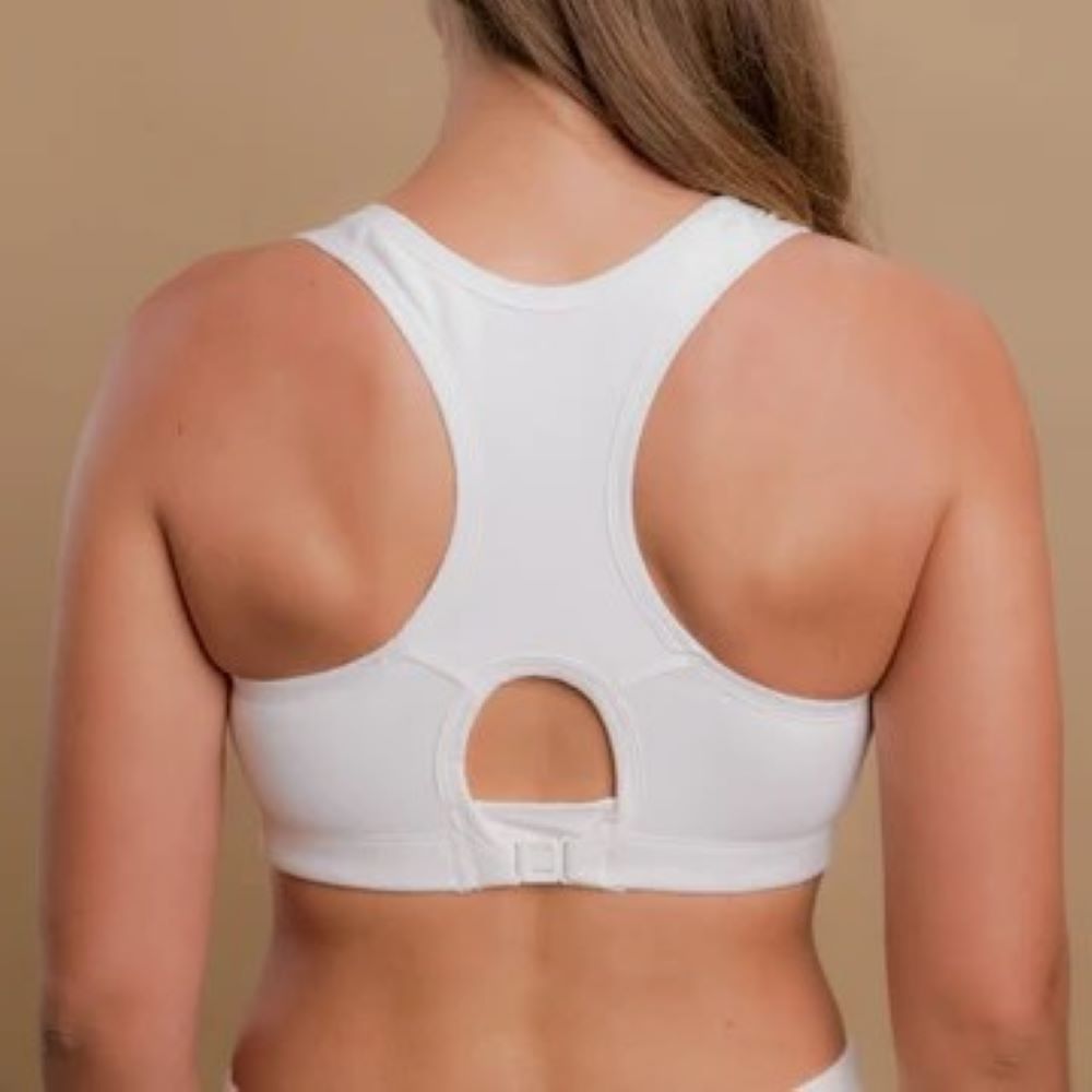 100% organic cotton racer back bra from Cottonique
