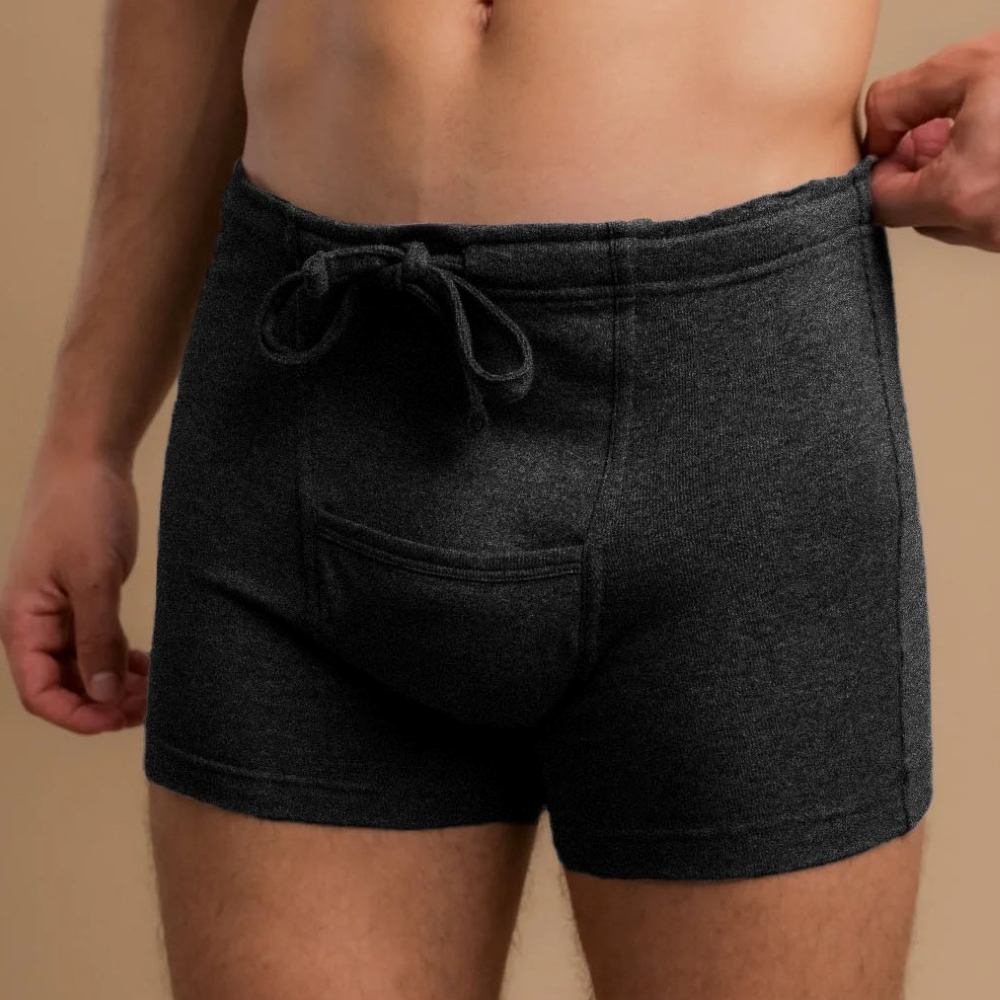 100% Organic Cotton Trunk from Eczema Clothing in charcoal grey