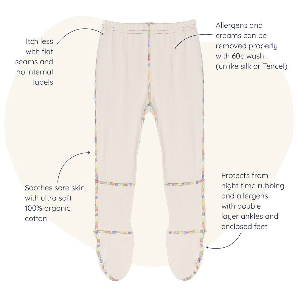 Ankle protect PJ bottom in natural from Cotton Comfort