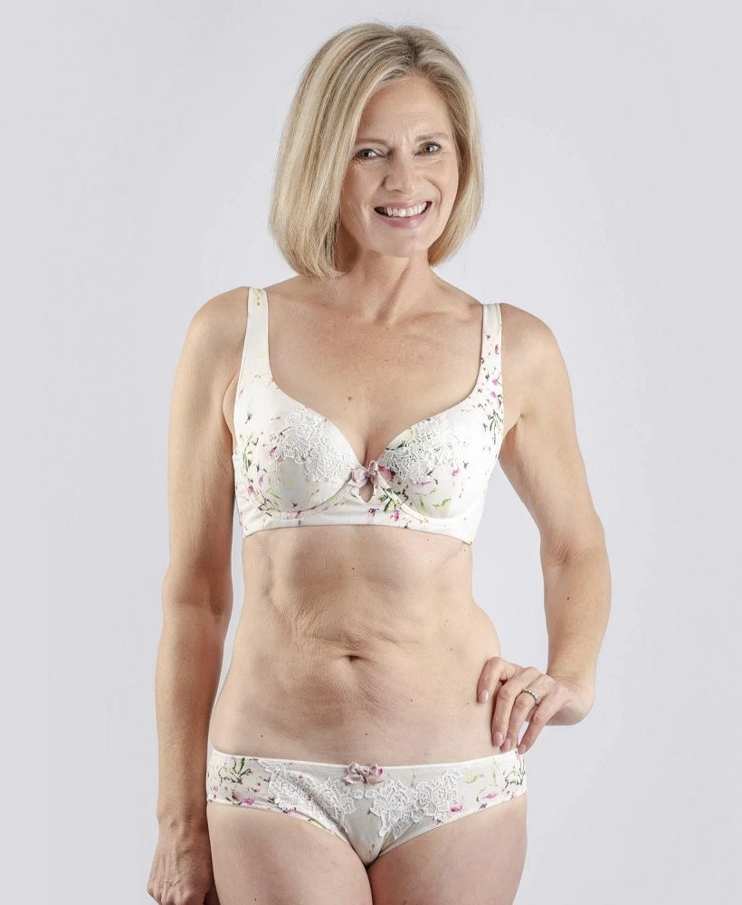 Floral Underwired Bra Organic Cotton And Silk Eczema Clothing