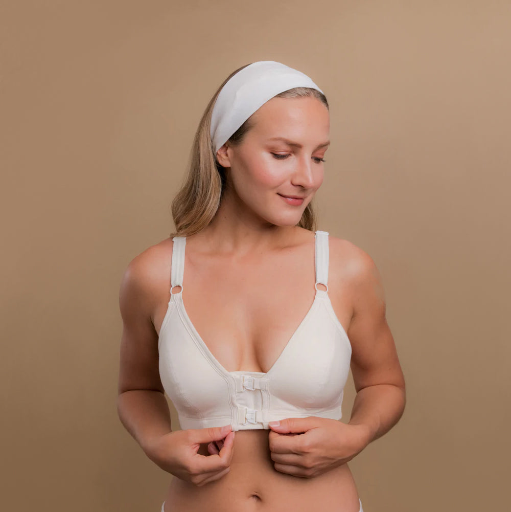 Front Closure Support Bra- 100% Organic Cotton