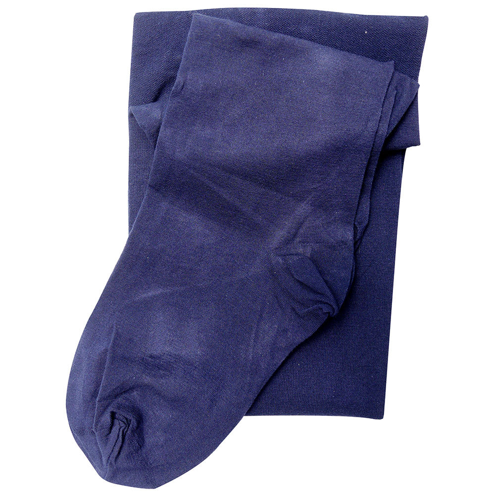 Navy Fine 93% Organic Cotton Tights Pure Cotton Comfort