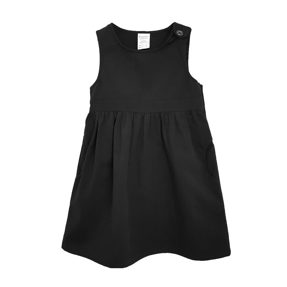 100% organic cotton girls school pinafore