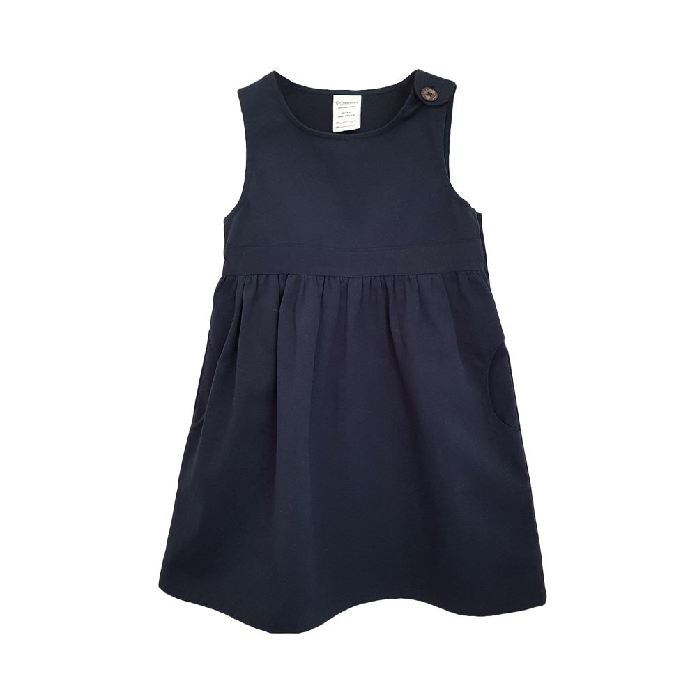 100% organic cotton girls school pinafore
