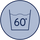Washable at 60° icon
