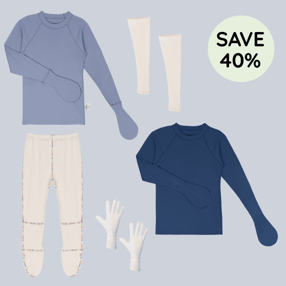 9-10 yr eczema starter pack from Cotton Comfort 