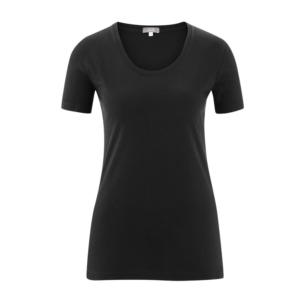 Short sleeve 100% organic cotton T from Living Crafts in black