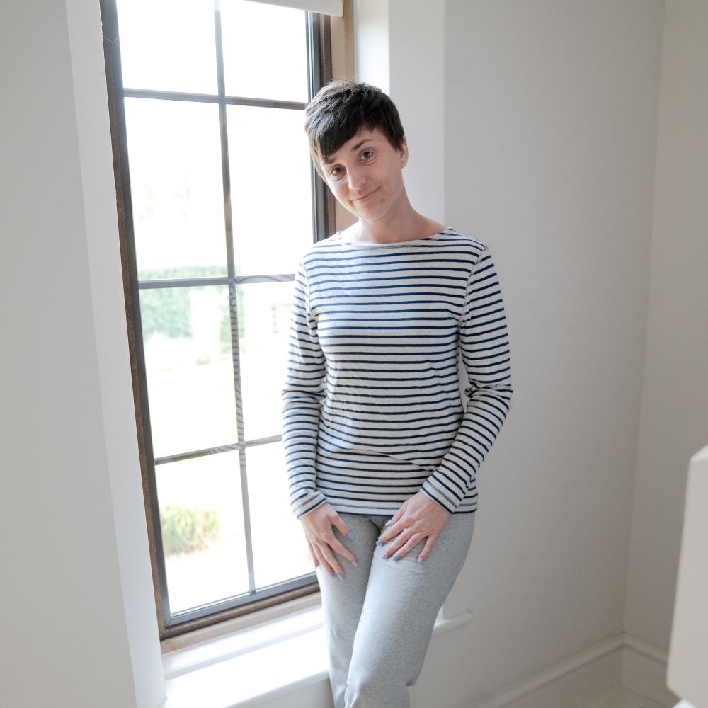 Long Sleeve Striped Top/Eczema Clothing