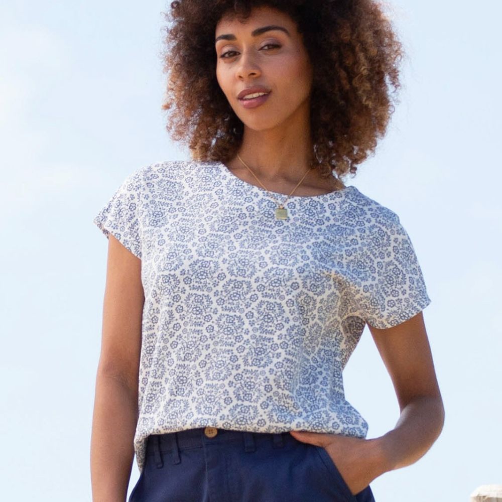 Printed slub jersey top from Kite - 100% organic cotton