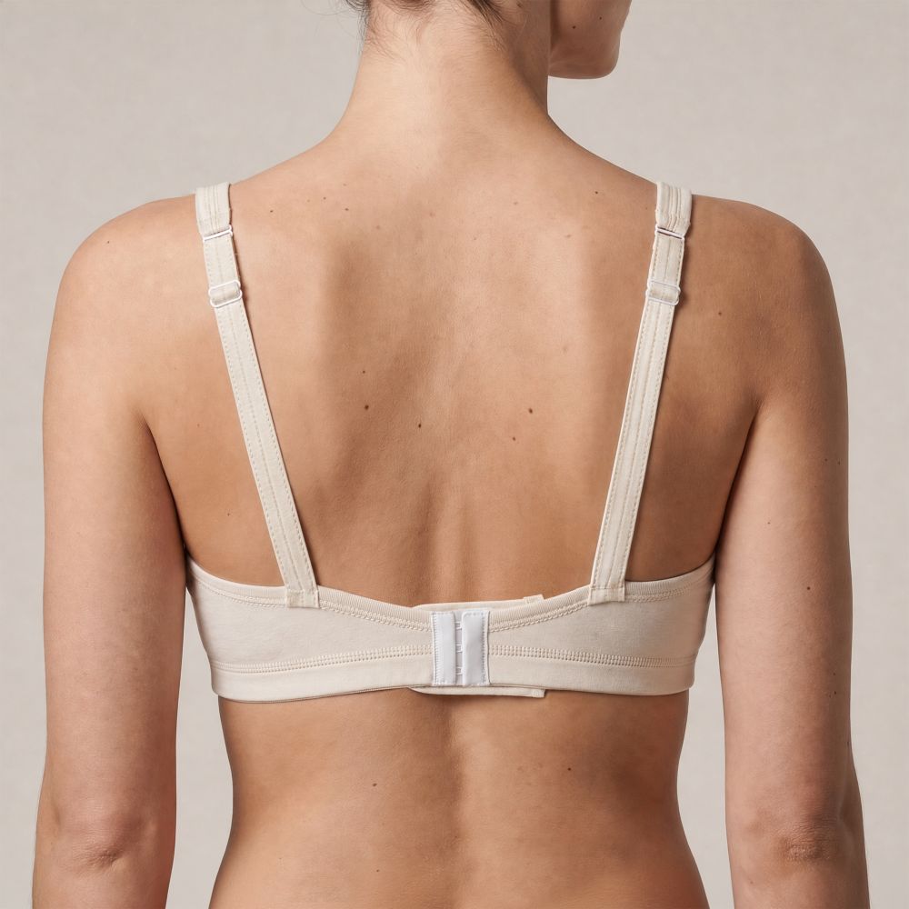 Pure Comfort Back Fastening Bra - 100% Organic Cotton (Pre-Order)