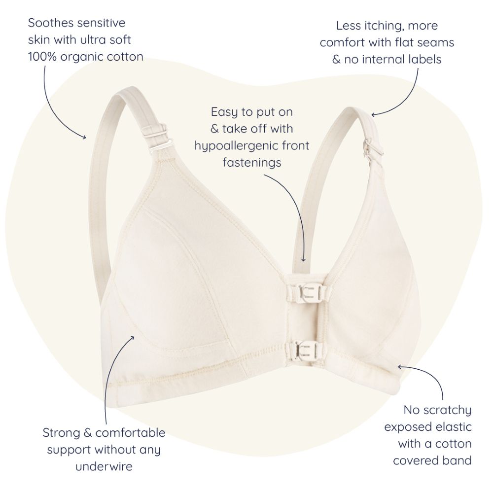 Front Fastening Support Bra infographic