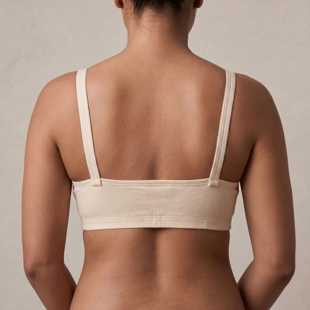 Pure Comfort Front Fastening Support Bra - 100% Organic Cotton (Pre-Order)