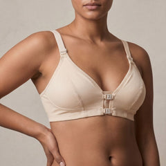 Pure Comfort Front Fastening Support Bra - 100% Organic Cotton
