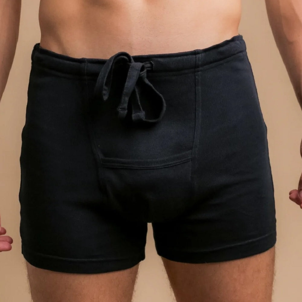 Mens 6 Pack Tradie S-2XL Cotton Boxer Shorts Fitted Trunk Black
