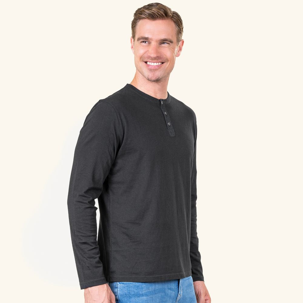 Long sleeve Henley Top from Living Craft