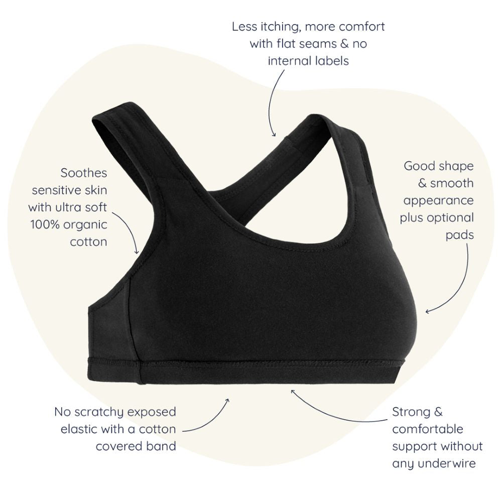 Racerback Active Bra infographic