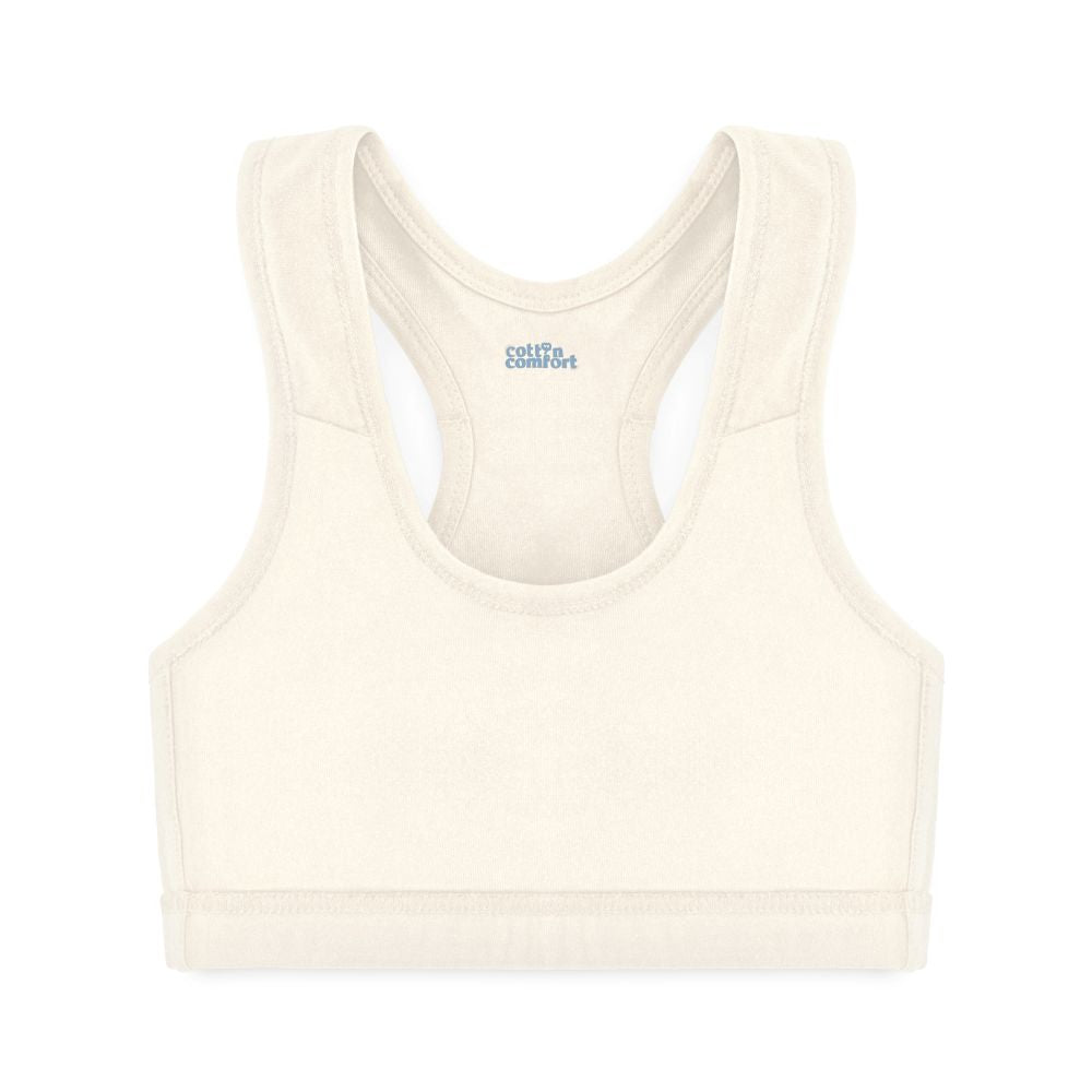 Racerback bra in natural from Cotton Comfort