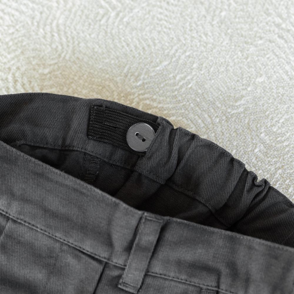 Trouser adjuster on inner waist