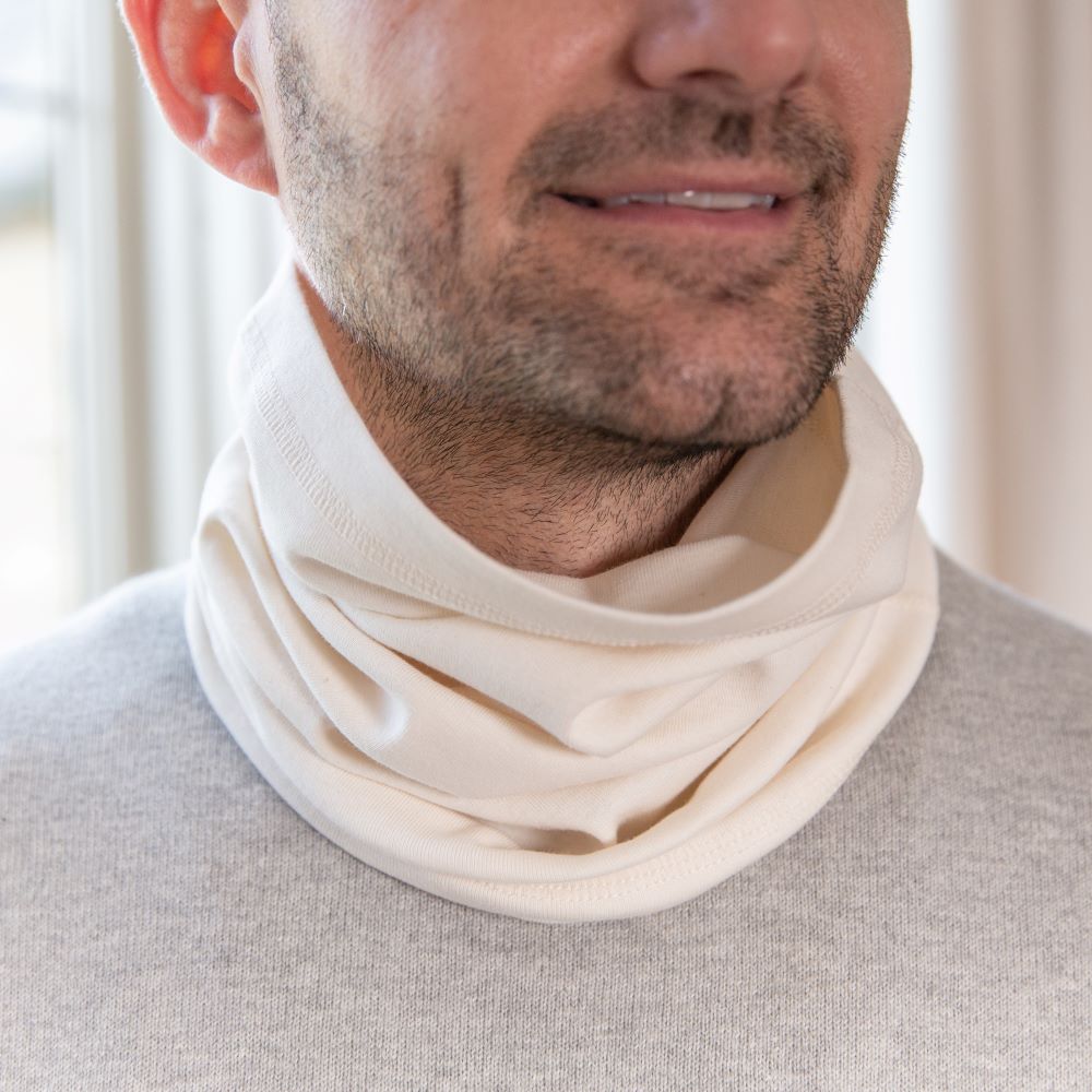 100% Organic Cotton snood in natural from Cotton Comfort