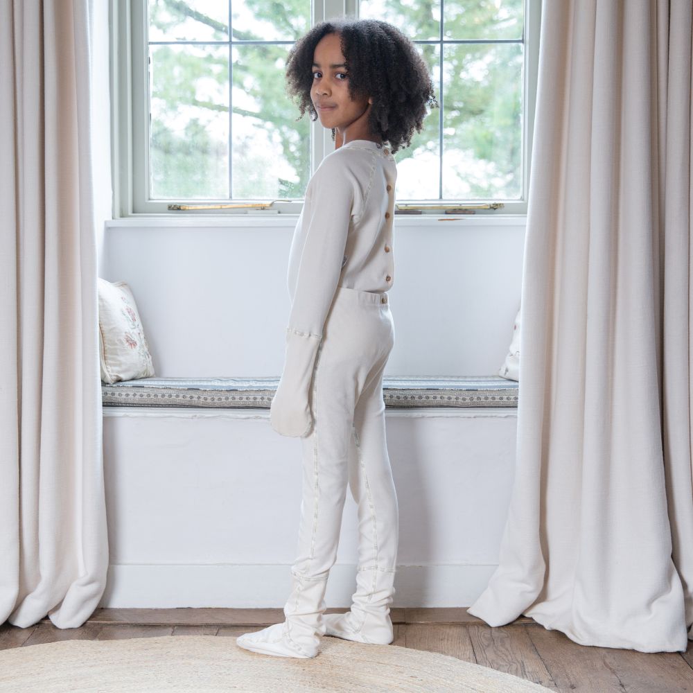 Eczema Scratch Mitten PJ  from Cotton Comfort in Natural