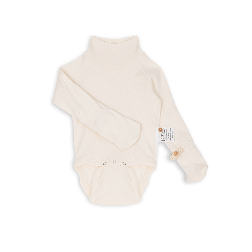 Scratch mitten body plus in natural from Cotton Comfort