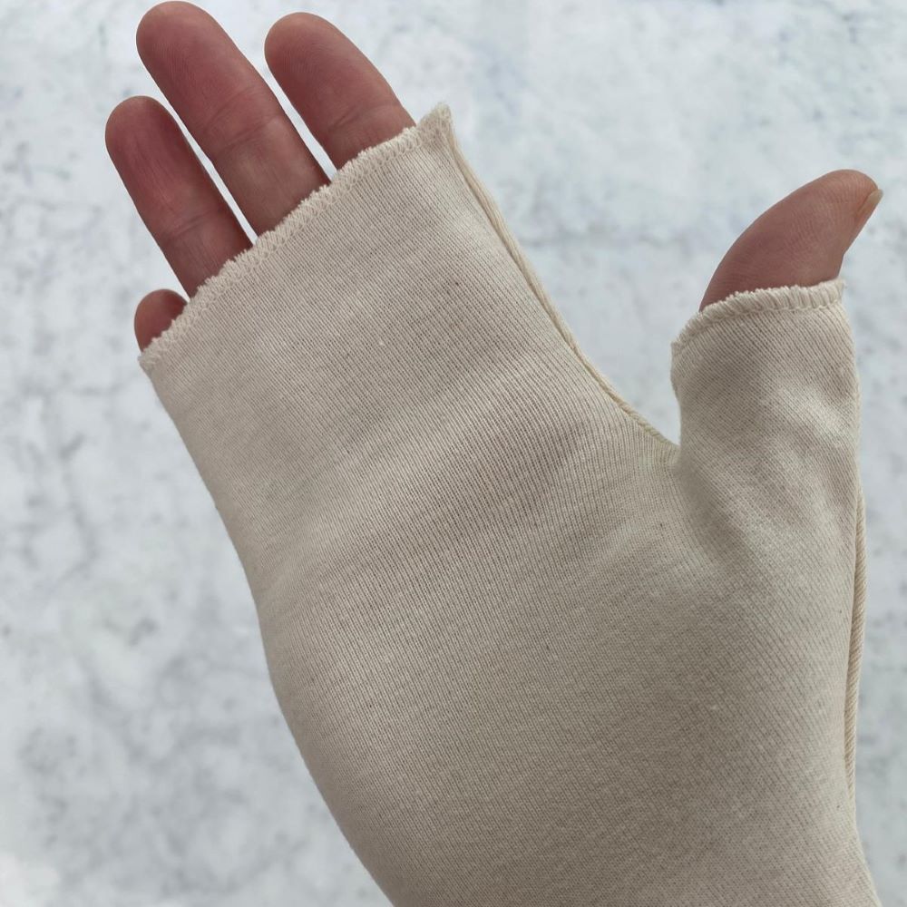 100% organic cotton fingerless gloves from Cotton Comfort