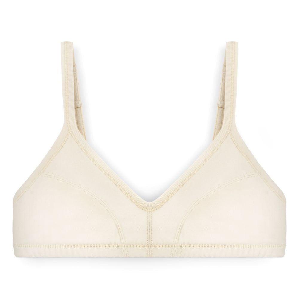Back fastening bra in natural from Cotton Comfort 