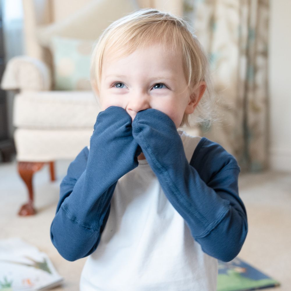 100% organic cotton Scratch Mitten Shrug from Cotton Comfort