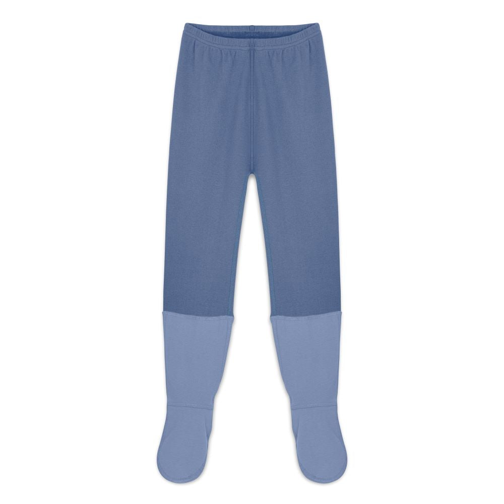 Eczema Ankle Protect PJ Bottoms from Cotton Comfort in Coastal Blue