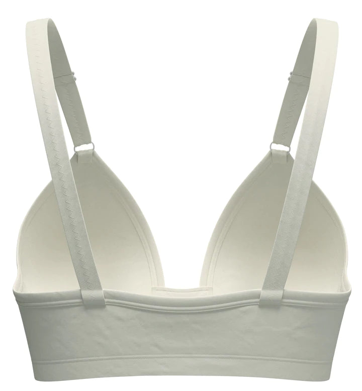 White Front Closure Cotton Comfort Bra B C D Dd Cup 36 at