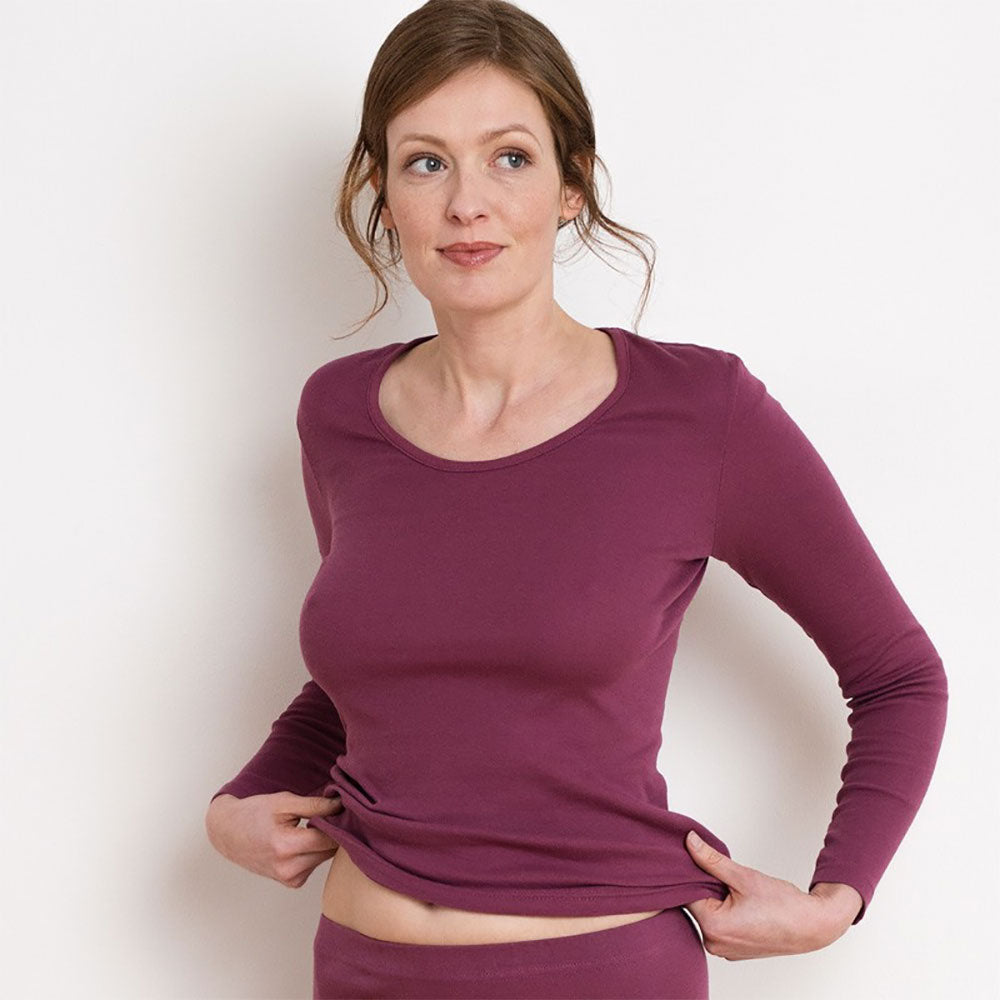 Women's Cotton Long Sleeve Baselayer – Eczema Clothing