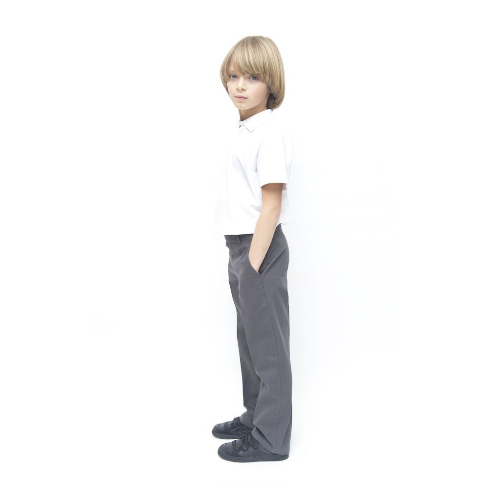 Girls Regular Fit Organic Cotton School Trousers  Navy  3yrs Plus   Ecooutfitters
