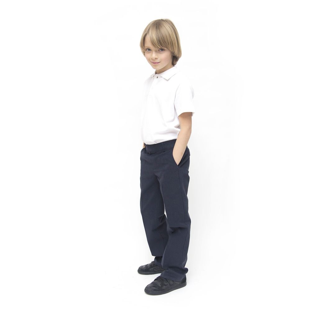 Senior Girls Slim Fit School Trousers  Grey  David Luke Ltd